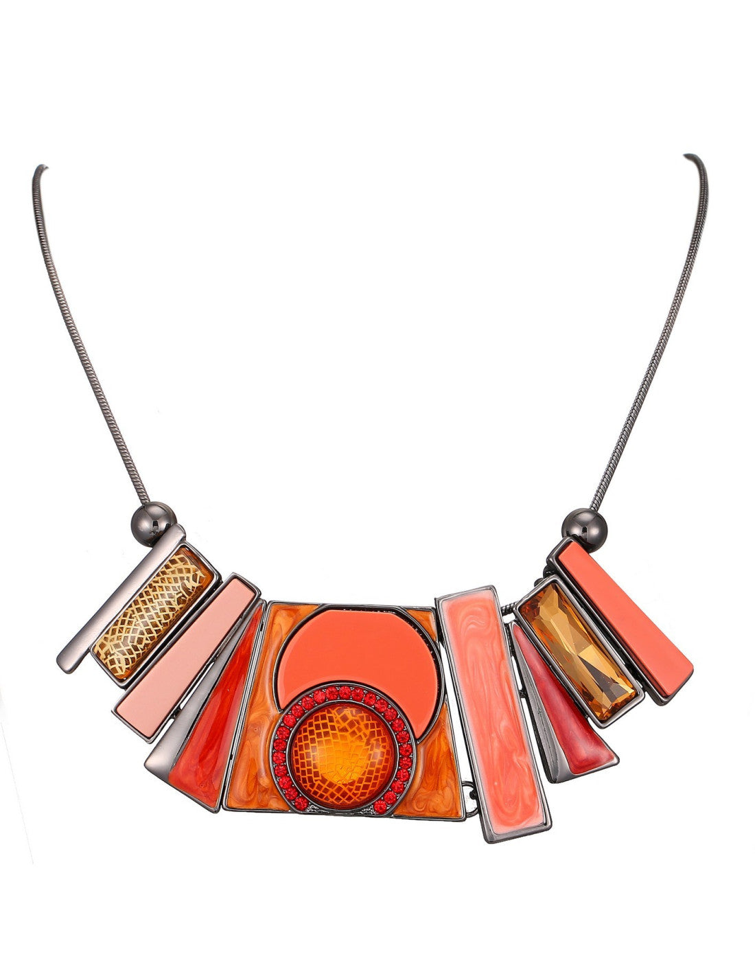 Collier Xeveria orange – Belle Miss Paris