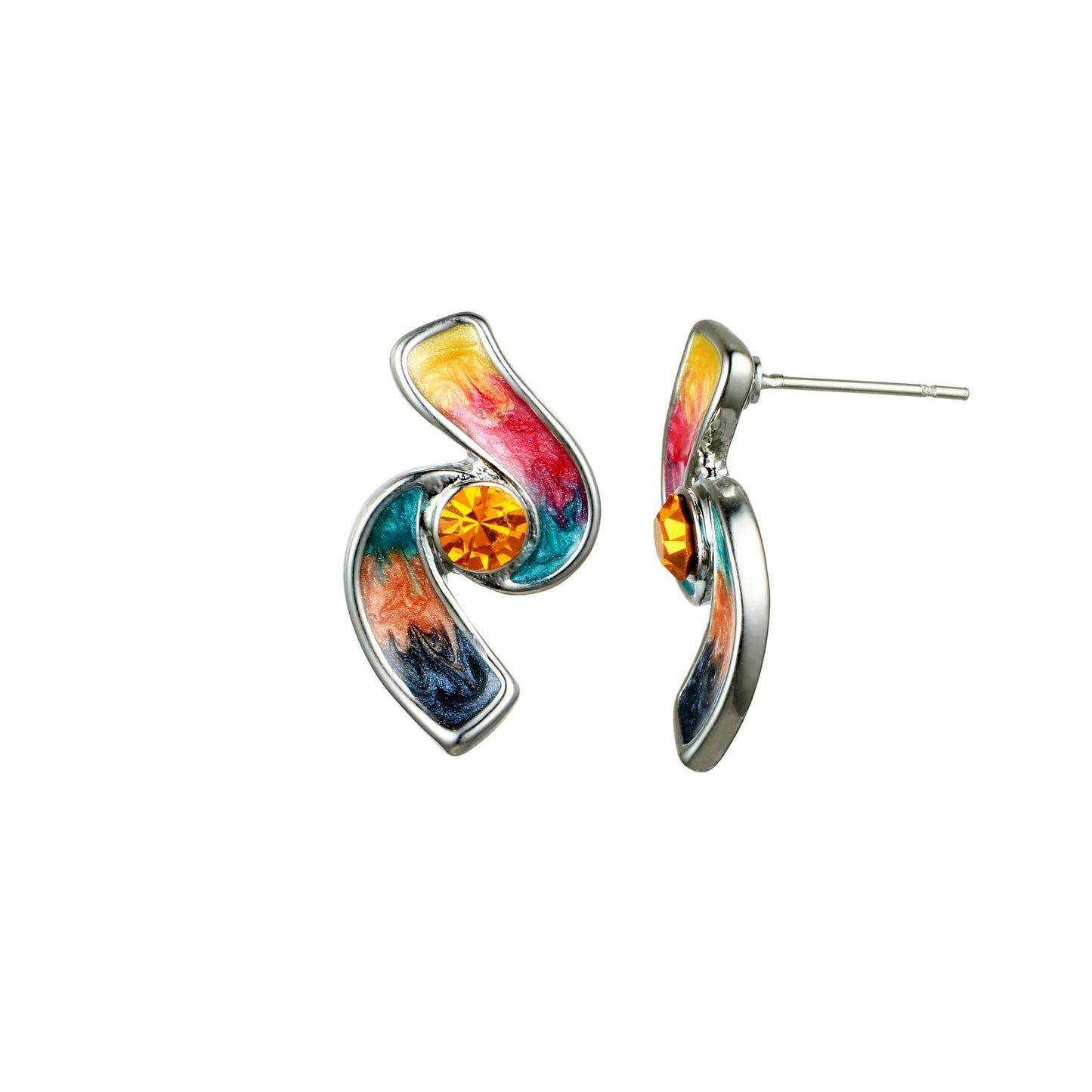 Boucle d'oreille tige Abelia