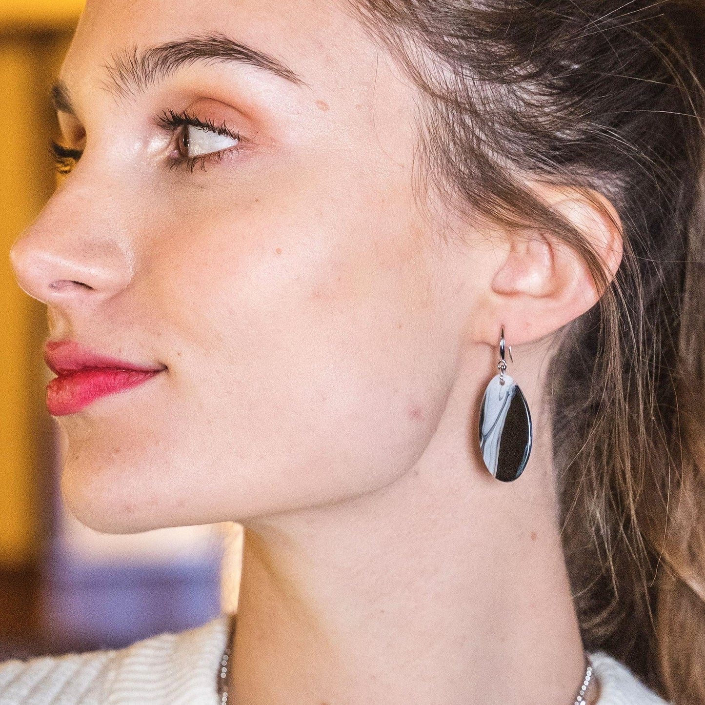 Boucle d'oreille crochet Amadee