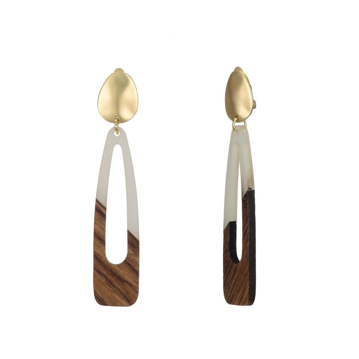 Boucles d'oreilles clip Asai