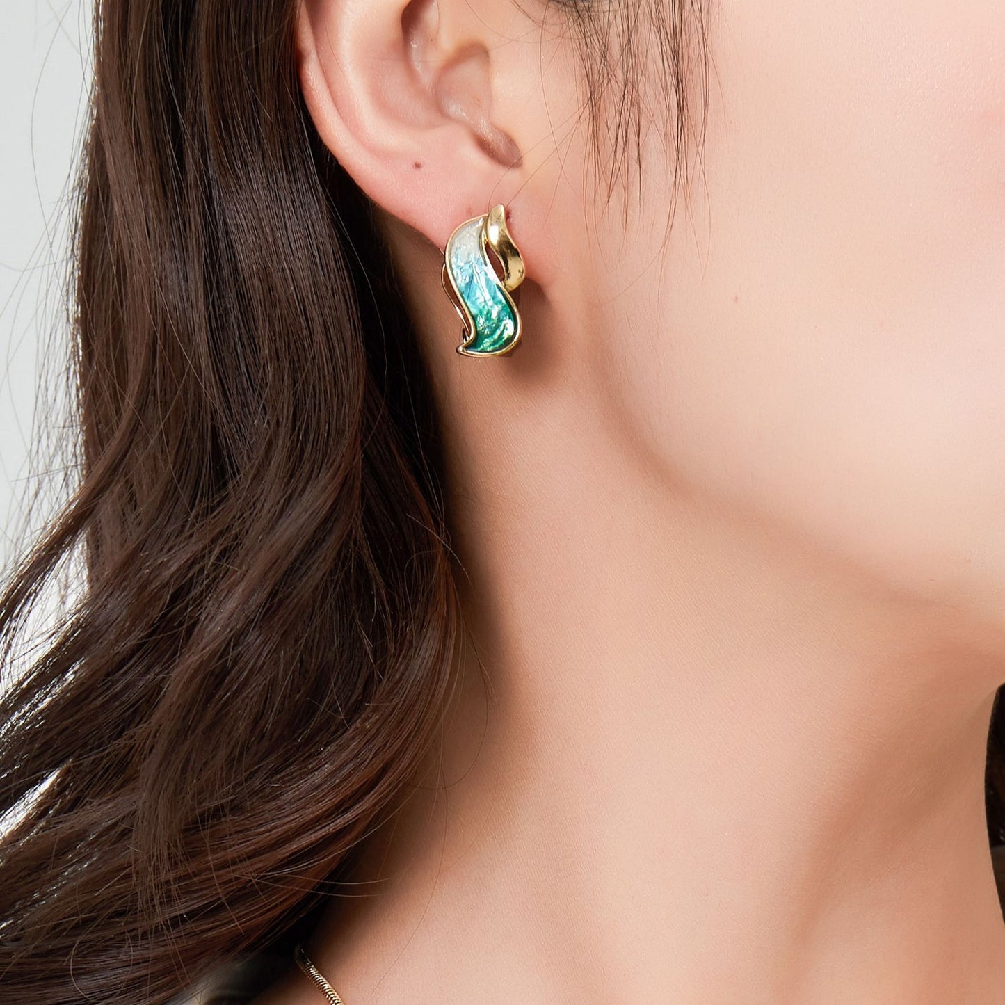 Boucle d'oreille clip Aubane