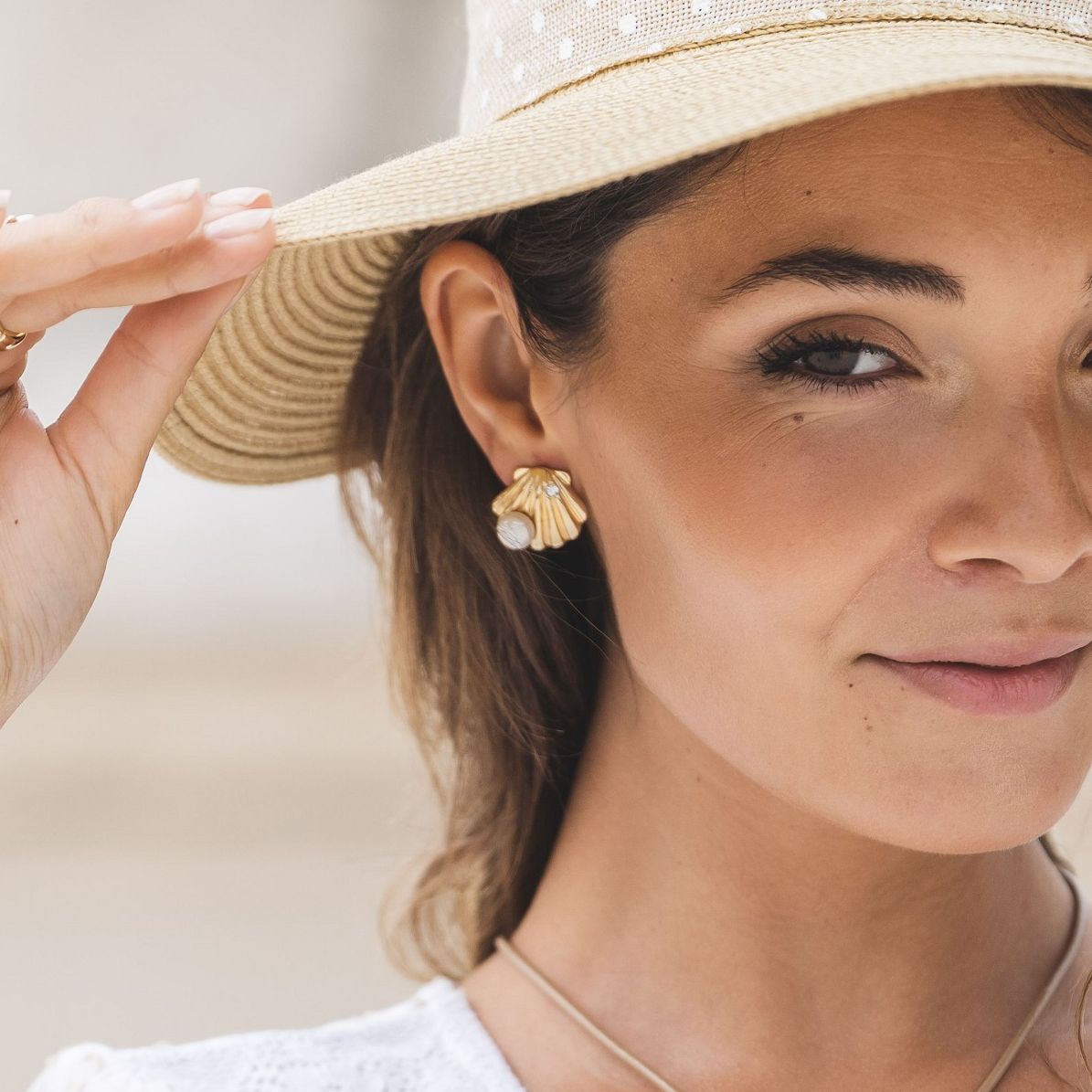 Boucle d'oreille tige Geronte