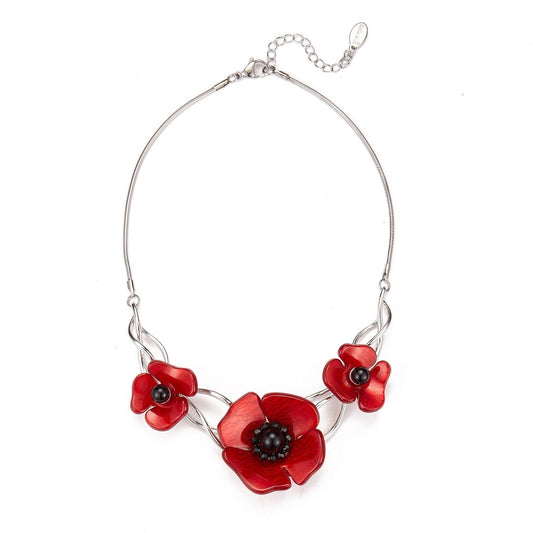 Collier coquelicot Kano