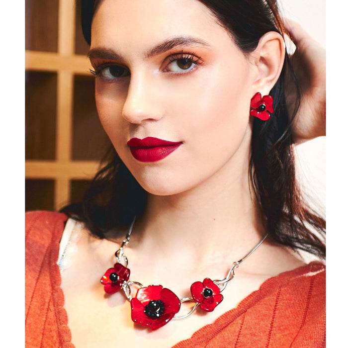 Collier coquelicot Kano