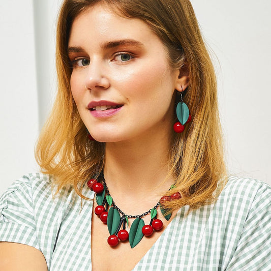 Collier cerise Kloe