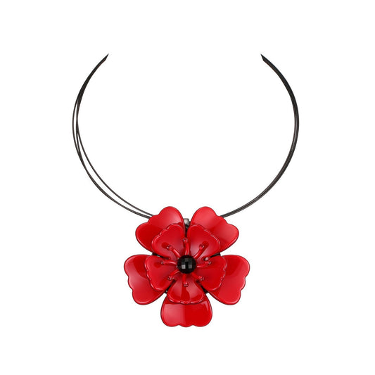 Collier coquelicot Loreana
