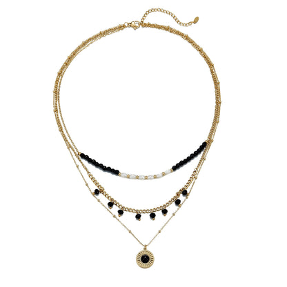 Collier Umeno en acier doré