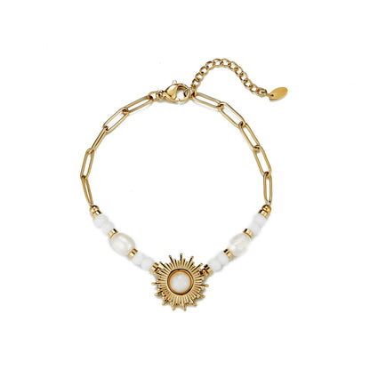 Bracelet Ursela en acier doré