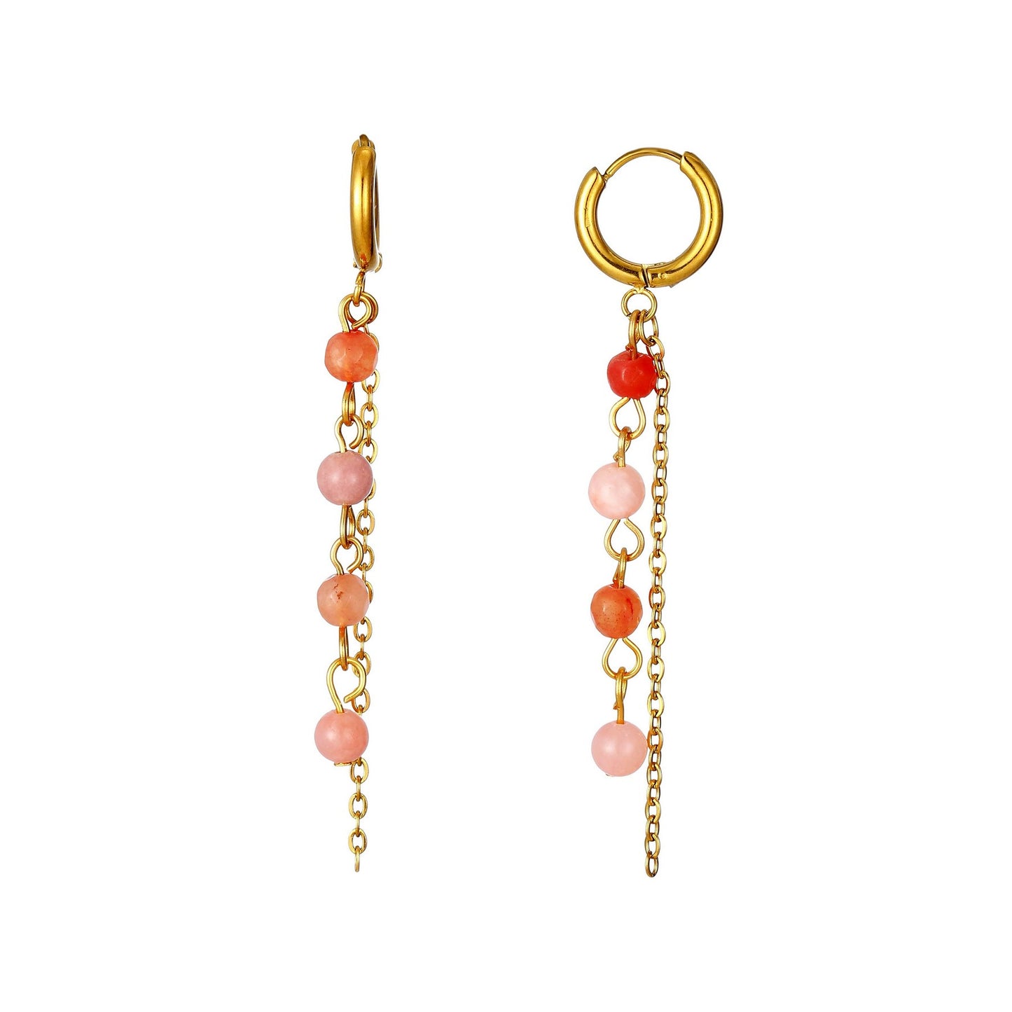Boucle d'oreille Viena en acier inoxydable